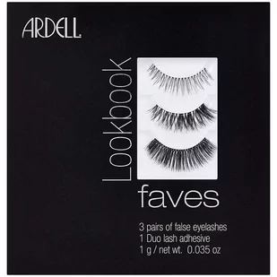 Ardell Lookbook Faves zestaw 3 pary sztucznych rzęs + Duo Lash Adhesive klej do rzęs 1g 109886-uniw - Sztuczne rzęsy i akcesoria - miniaturka - grafika 1