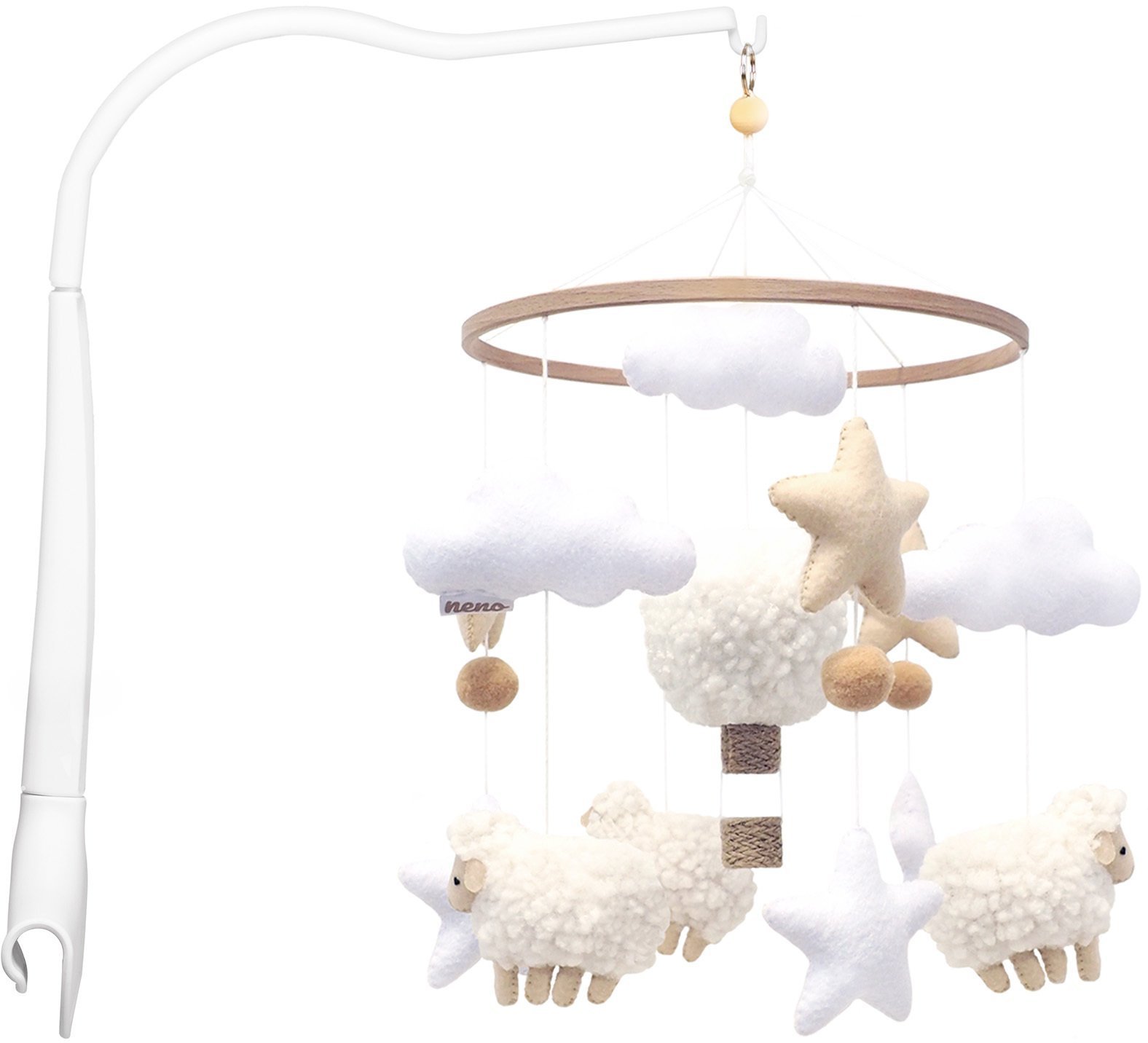 NENO NELU Karuzela do łóżeczka z uchwytem mocującym