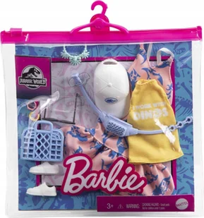 Ubranko ubranie dla lalki Barbie 2 SZT akcesoria Jurrasic World GRD63 - Maskotki i pluszaki - miniaturka - grafika 1