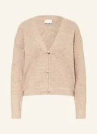 Swetry damskie - Ichi Kardigan Ihdasila beige - miniaturka - grafika 1