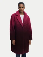 Płaszcze damskie - Desigual Kożuch Icecream 25WWEW64 Różowy Relaxed Fit - miniaturka - grafika 1