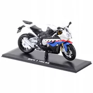Samochody i pojazdy dla dzieci - BMW S1000 RR model z podstawką skala 1:12 Maisto - miniaturka - grafika 1