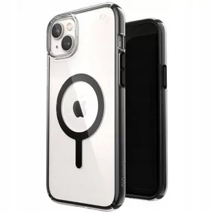 Speck Etui Presidio Perfect-Clear Impact Geometry MagSafe do Apple iPhone 14 Plus Przezroczysto-czarny - Etui i futerały do telefonów - miniaturka - grafika 2