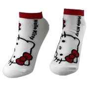 Skarpetki damskie - Skarpetki Bawełniane Białe Stopki Hello Kitty Damskie Kitty 36-40 - miniaturka - grafika 1