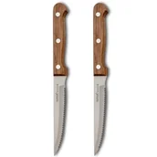 Nożyce kuchenne - Nóż z ząbkami do steków, pizzy, 21,5 cm, zestaw, 2 sztuki kod: O-10-058-047 + Sprawdź na SuperWnetrze.pl - miniaturka - grafika 1