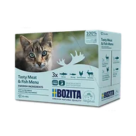 Mokra karma dla kotów - Bozita Multibox mięsne i rybne kawałki w sosie mix 12 saszetek 85g) - miniaturka - grafika 1