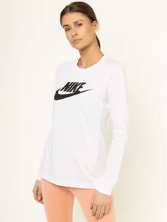 Bluzki damskie - Nike Bluzka Sportswear BV6171 Beżowy Standard Fit - grafika 1