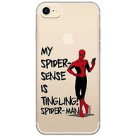 Etui i futerały do telefonów - ERT GROUP etui na telefon Iphone 7/8/ SE 2/ SE 3, case oryginalny i oficjalnie licencjonowany przez Marvel, wzór Spider Man 024, optymalnie dopasowane, plecki z TPU częściowo przeźroczyste - miniaturka - grafika 1