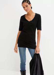 Długi shirt - bonprix - Bluzki damskie - miniaturka - grafika 1