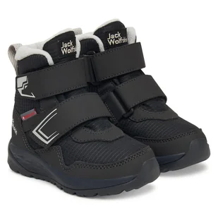 Śniegowce Jack Wolfskin Polar Bear-b Texapore Mid Vc K A62144 Czarny - Buty dla chłopców - miniaturka - grafika 1