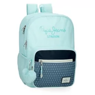 Plecaki szkolne i tornistry - Pepe Jeans Plecak szkolny Dalma Dwukomorowy dostosowany do wózka niebieski 30x40x13 cm Poliester by Joumma Bags, Niebieski, 30x40x12 cms, Dwukomorowy plecak szkolny z możliwością dostosowania do wózka - miniaturka - grafika 1