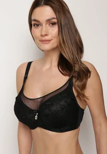 Czarny Biustonosz z Efektem Push Up i Odpinanymi Ramiączkami Clarimonde - Biustonosze - miniaturka - grafika 1