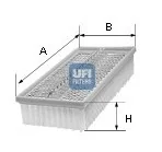 Filtr powietrza UFI Filtry 30.961.00 - Filtry powietrza - miniaturka - grafika 1