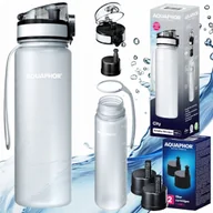 Butelki filtrujące - Zestaw 3 wkłady filtry + Biała Butelka filtrująca AQUAPHOR CITY 0,5 L - miniaturka - grafika 1