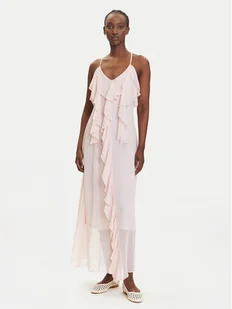 Vero Moda Sukienka wieczorowa Camille 10336405 Różowy Regular Fit - Sukienki - miniaturka - grafika 1
