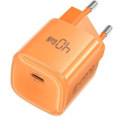 Ładowarka sieciowa CRONG NEO GaN Charger 40W Pomarańczowy ładowarka do telefonu USB-C