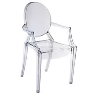 Krzesła - Kuchenne krzesło Spirit do jadalni przezroczyste nowoczesne - miniaturka - grafika 1