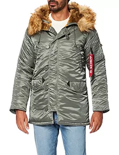 ALPHA INDUSTRIES Męska kurtka zimowa, ciemnozielony, S - Kurtki męskie - miniaturka - grafika 1
