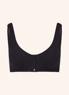 Stroje kąpielowe - Watercult Góra Od Bikini Bustier Henley Rib schwarz - miniaturka - grafika 1