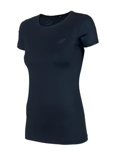 4F T-shirt funkcyjny w kolorze granatowym - Koszulki sportowe damskie - miniaturka - grafika 1