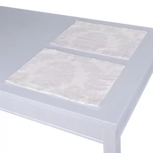 Dekoria pl pl Podkładka 2 sztuki biały 40 x 30 cm Damasco - Obrusy i serwetki - miniaturka - grafika 1