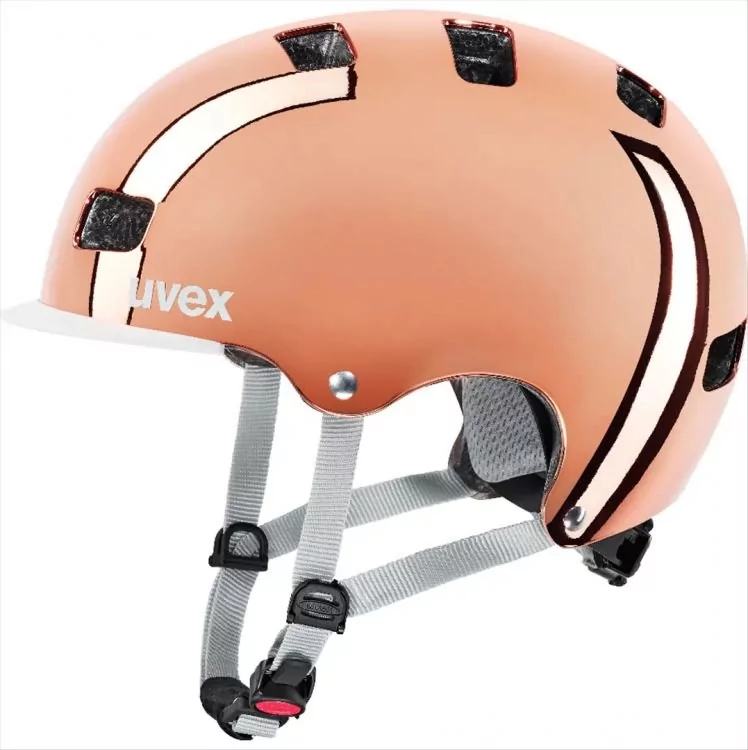 UVEX HLMT 5 Bike Pro Chrome Helmet, czerwony 55-58cm 2022 Kaski BMX i Dirt S4109880315