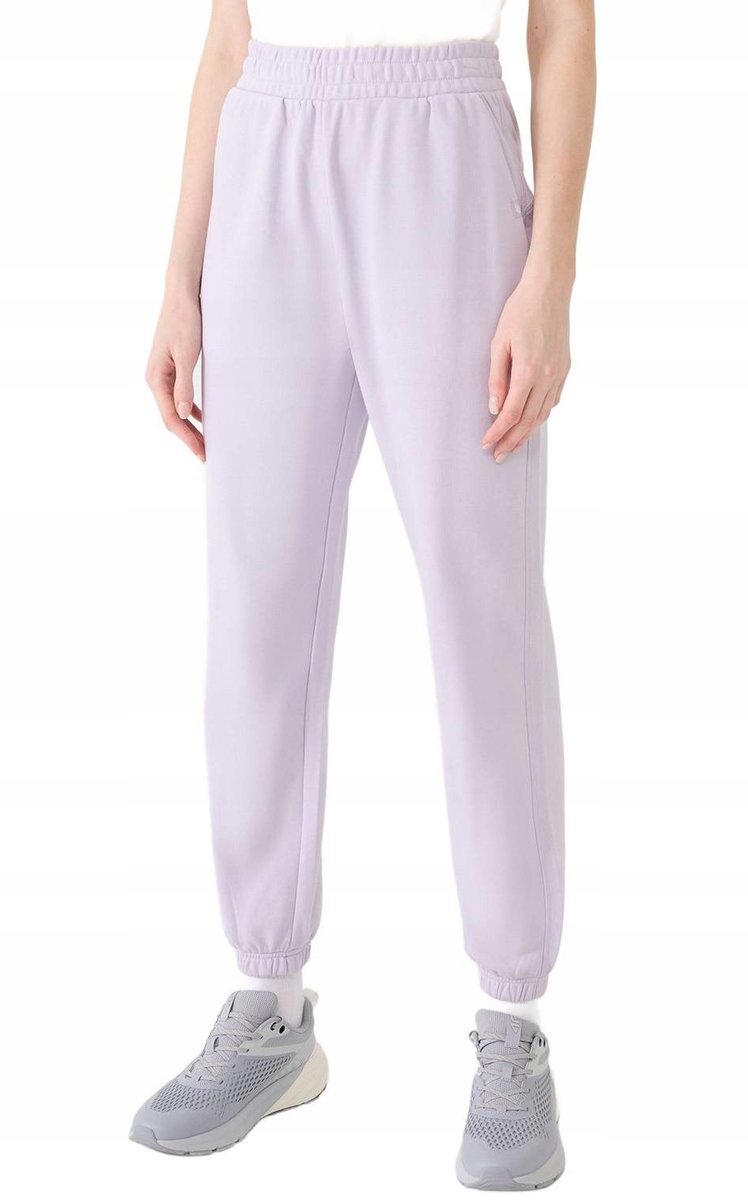 Damskie spodnie dresowe joggery 4F F1013 52S jasny fiolet M
