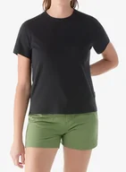 Koszulki i topy damskie - Koszulka damska Smartwool Perfect Crew Tee - black - miniaturka - grafika 1