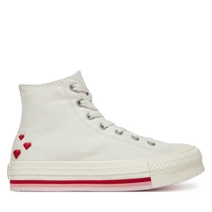 Trampki Converse Chuck Taylor All Star Lift Valentine'S Day Platform A10716C Beżowy - Buty dla dziewczynek - miniaturka - grafika 1