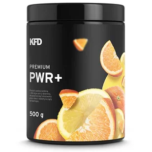KFD Premium PWR+ Pre-Workout, smak pomarańczowo-cytrynowy, 500 g - Przedtreningówki - miniaturka - grafika 1