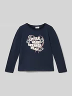 Koszulki dla dziewczynek - Bluzka z długim rękawem o luźnym kroju z czystej bawełny - miniaturka - grafika 1