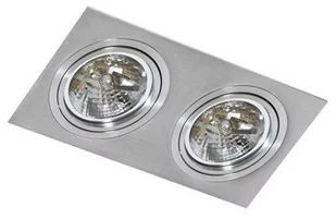 Azzardo Wpust wpuszczany kwadratowy aluminiowy SIRO 2 AZ0770 AZ0770 - Lampy pozostałe - miniaturka - grafika 1