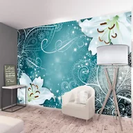 Fototapety - Fototapeta samoprzylepna - Orientalne skrzydła (turkusowy) (rozmiar 98x70) - miniaturka - grafika 1