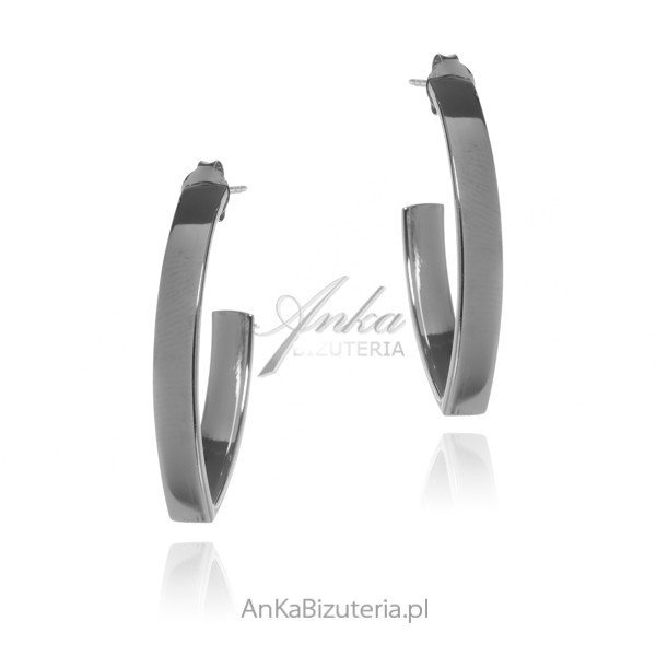 ankabizuteria.pl Kolczyki srebrne - Prosta elegancja