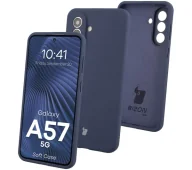 Etui i futerały do telefonów - Bizon Soft do Galaxy A57 5G Granatowy - miniaturka - grafika 1