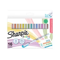 Markery permanentne - Sharpie S-note DUO Mix kolorów 16 szt. 2182115 - miniaturka - grafika 1