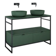 Szafki łazienkowe - ELITA  INDUS 120 2S FOREST GREEN MATT DO STELAŻA SZAFKA PODUMYWALKOWA STOJĄCA NA NÓŻKACH 168752 - miniaturka - grafika 1