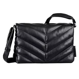 TOM TAILOR Damska torba CatE Flap Bag M no Zip, czarna - Torebki damskie - miniaturka - grafika 1