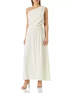 Sukienki - Pinko Damska sukienka z krepy agawy w stylu marokaine na co dzień, Z13_biała beza, 42 - miniaturka - grafika 1