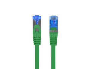 Patchcord kat.6A S/FTP LSZH CCA 3m zielony Fluke Passed Lanberg PCF6A-10CC-0300-G - Patchcordy - miniaturka - grafika 1