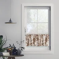 Firany - Zazdrostka AUTUMN wzór AT12 | grzyby na jasnobrązowym tle 45 x 210 cm - miniaturka - grafika 1