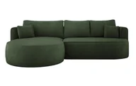 Sofy i kanapy - DomoHome - Nowoczesny rozkładany narożnik FIORE z funkcją spania, kanapa z automatycznym rozkładaniem, sofa, rozkładana sofa układ lewy 284x183x82 cm Memphis 12 - miniaturka - grafika 1