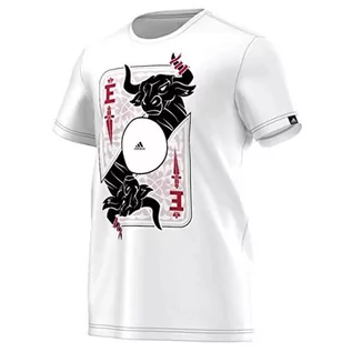 Koszulki męskie - Adidas Męski t-shirt z kartą Hiszpanii biały, XL 4056561844948 - grafika 1