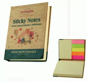Titanum Notes samoprzylepny z indeksami zielony - Szkolne artykuły papiernicze - miniaturka - grafika 1