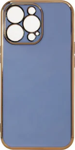 Etui Lighting Colour Etui ochronne z osłoną aparatu Ramka ochronna kompatybilna z iPhone 13 Pro Max Niebiesko-złoty - Etui i futerały do telefonów - miniaturka - grafika 1