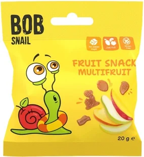 Ślimak Bob Snail Fruit Snack żelki Wieloowocowe 20 g Przekąska owocowa bez cukru - Przekąski dla dzieci - miniaturka - grafika 1