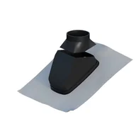 Kominy i akcesoria - Onnline Przejście kominowe do dachów skośnych 25° do 50° z kołnierzem ołowianym DN100-125mm - miniaturka - grafika 1
