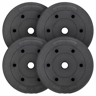 Hantle i ciężarki - MAXXIVA Zestaw obciążników 4 x 5 kg, cement, czarny - miniaturka - grafika 1