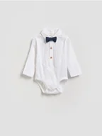Komplety dla niemowląt - Reserved - Eleganckie body z muchą - biały - miniaturka - grafika 1