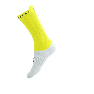 COMPRESSPORT Skarpetki rowerowe PRORACING SOCKS V4 BIKE white/safe yellow - Skarpetki kolarskie - miniaturka - grafika 8